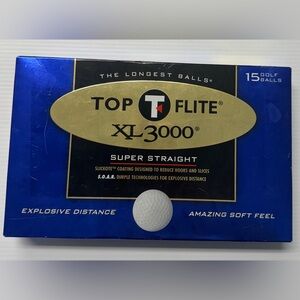 TOP FLIGHT XL 3000 Super Straight Golf Balls 1Box 15 Balls